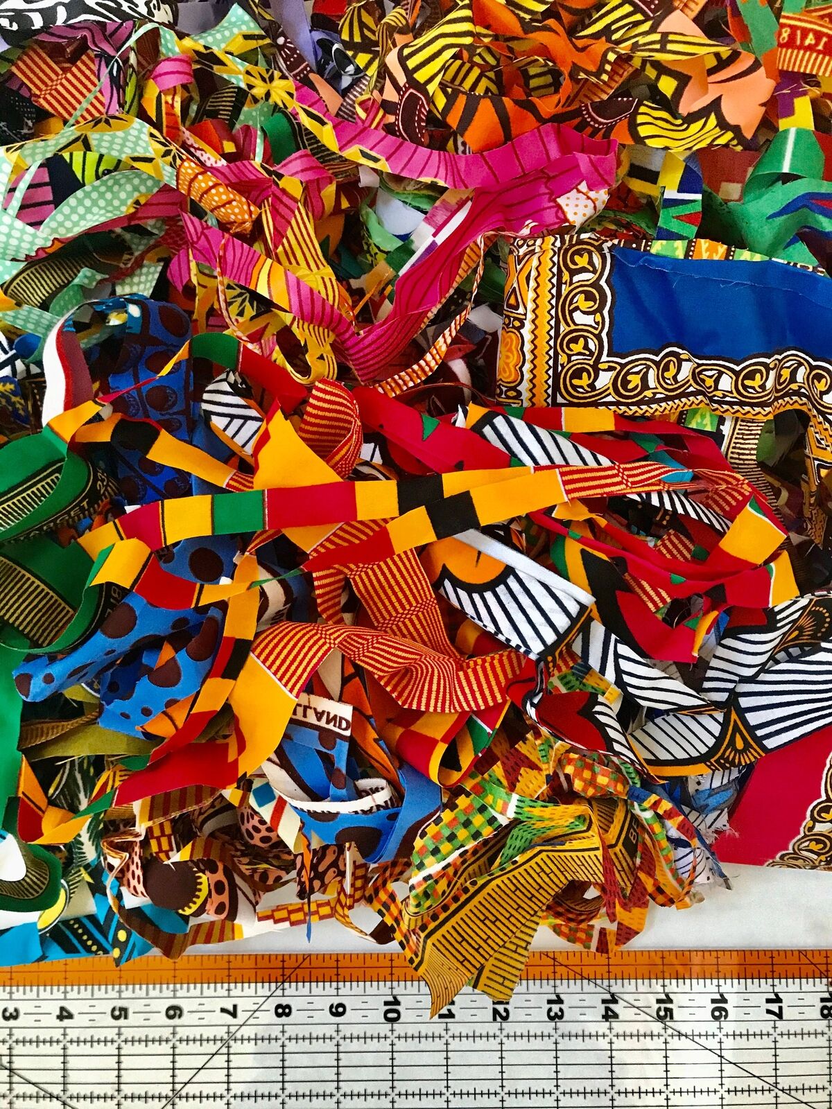 Fine Scraps - African Fabric, Per Pound