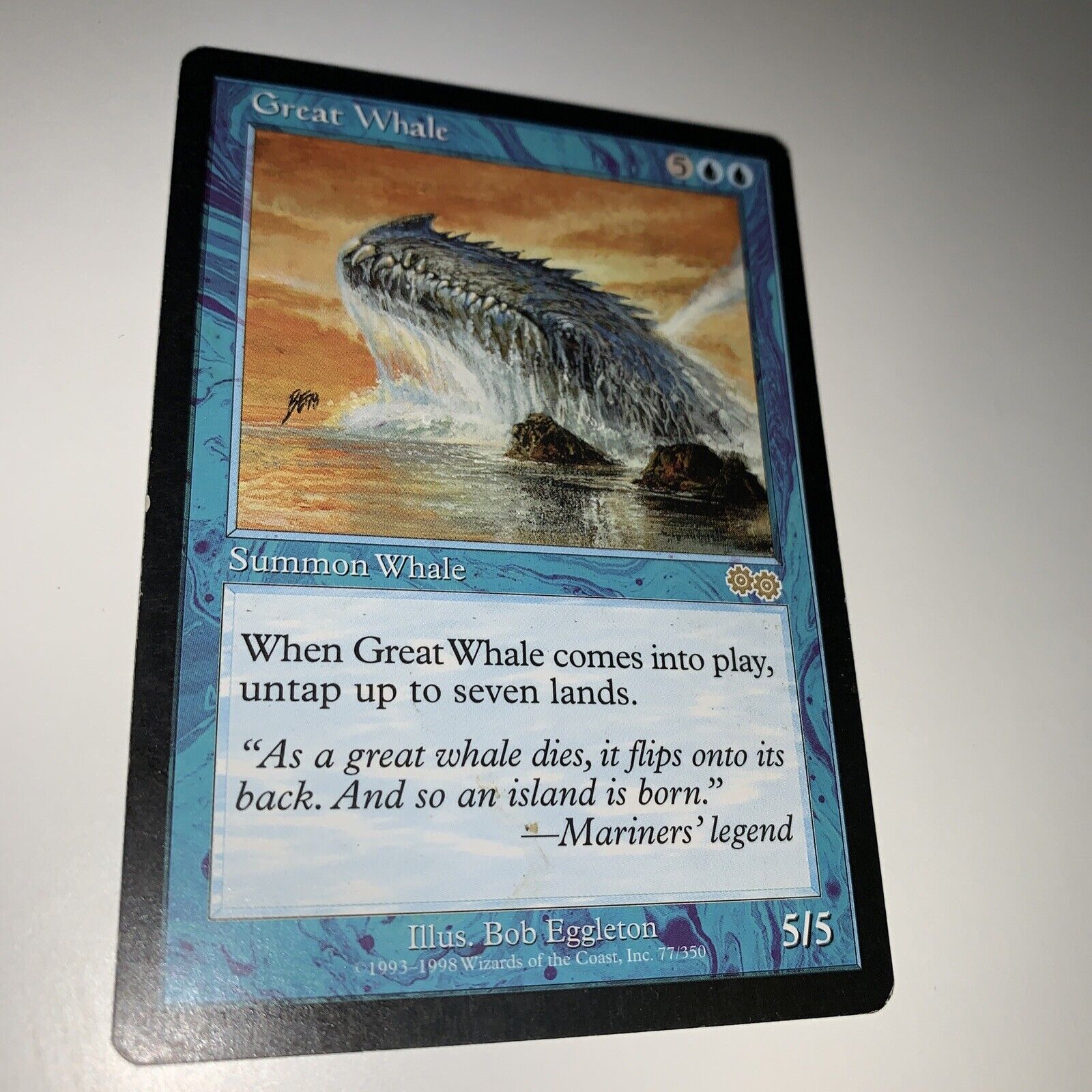 Great Whale (Urza\'s Saga) x1 MTG Magic the Gathering MP Reserved List