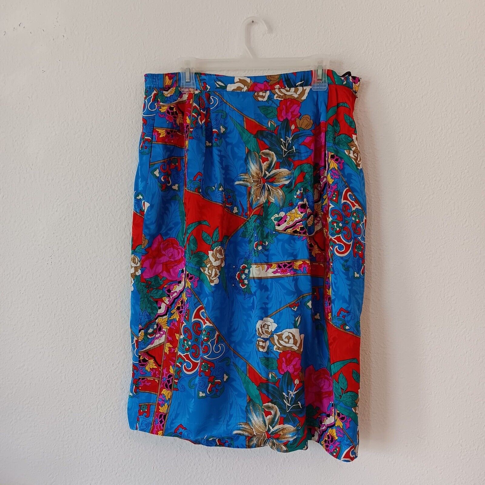 Anne Crimmins For Umi Collections Midi Skirt  16 Floral Novelty Vintage Floral