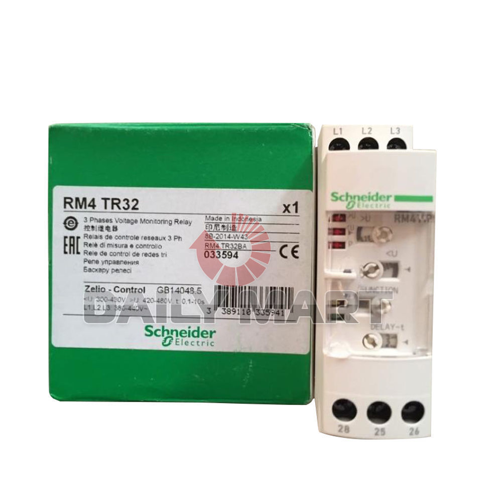 SCHNEIDER RM4TR32 TELEMECANIQUE 3 PHASE NETWORK MONITORING CONTROL RELAY NEW