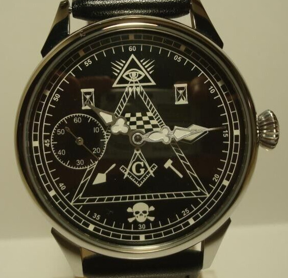 Vintage Molniya Watch Mechanical Wrist Masonic Russian Soviet USSR Molnja Rare