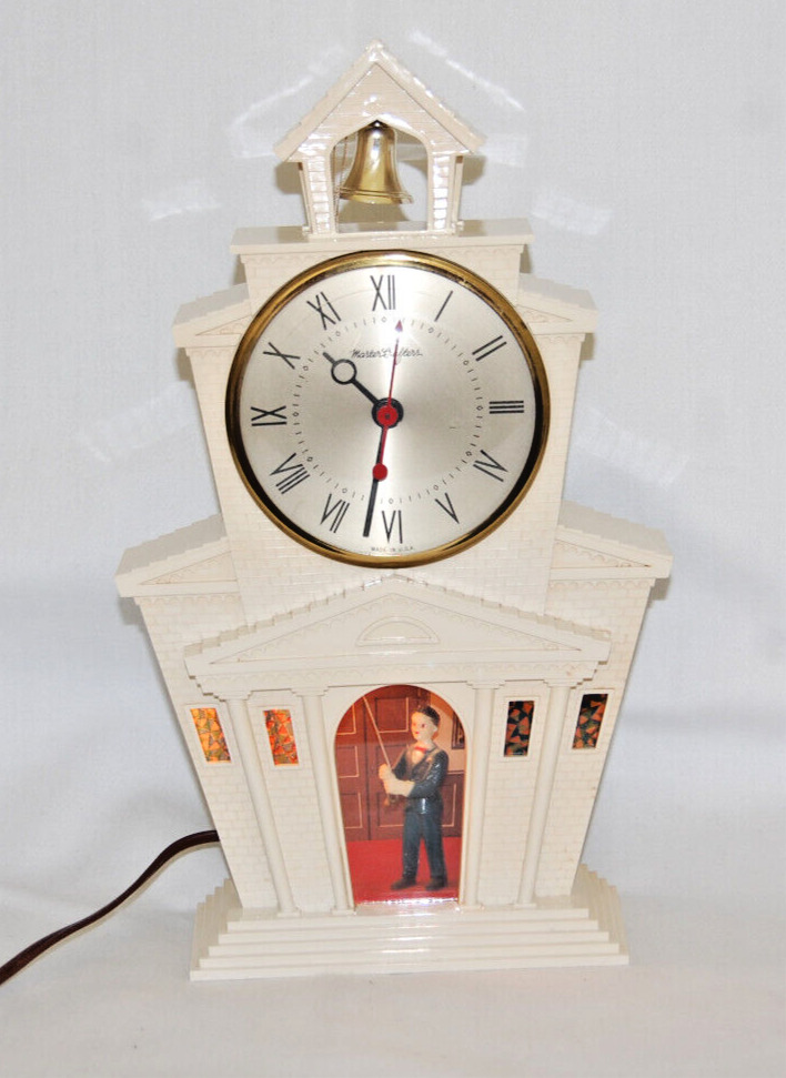 Master Crafters Church Clock Animated Motion Light Up Model 560 Works Vtg. T1912