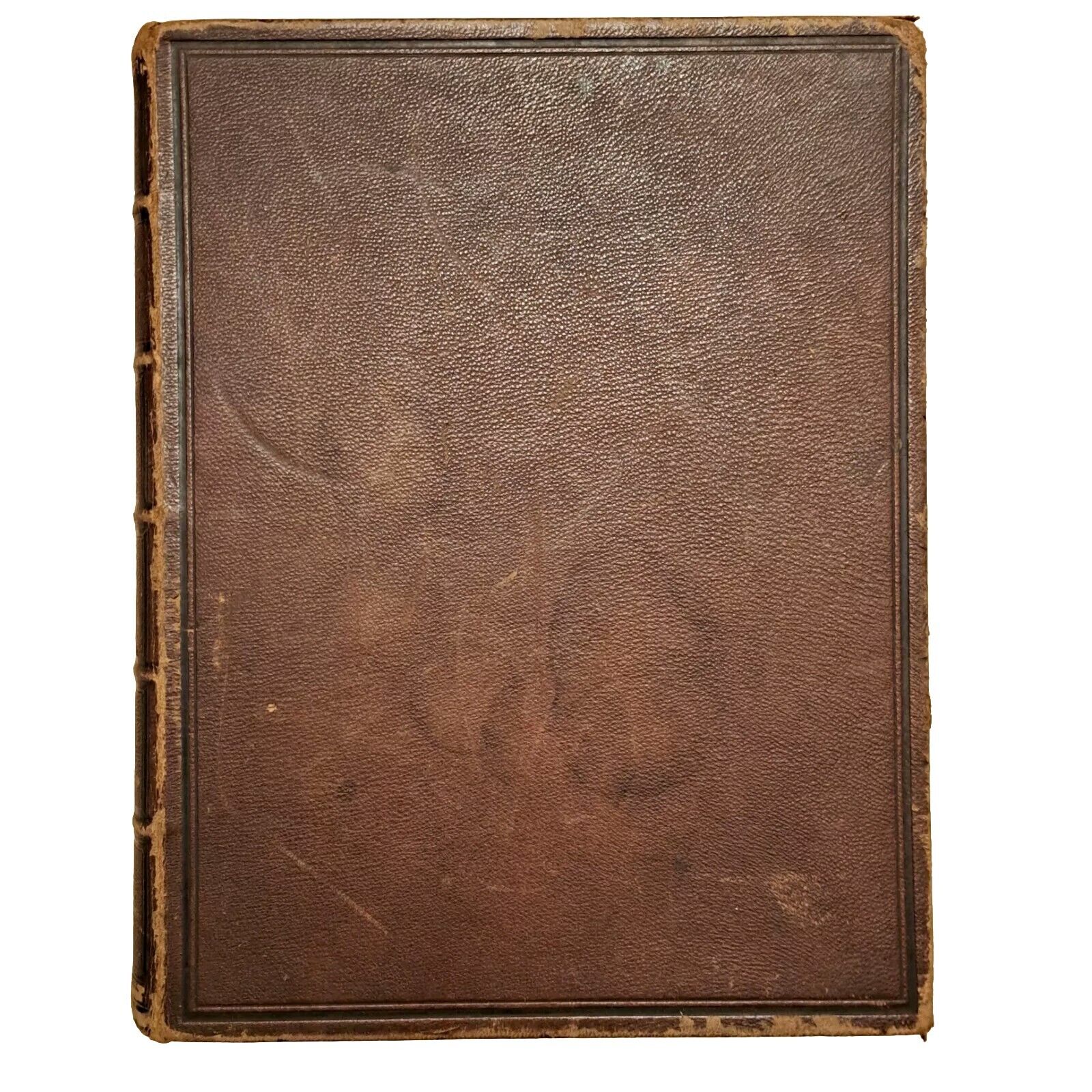 Antique Holy Bible Book 1874 Leather Bonded New York American Bible Society