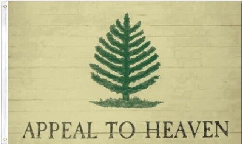 3X5 VINTAGE APPEAL TO HEAVEN LIBERTY TREE WASHINGTONS CRUSIERS Flag Banner