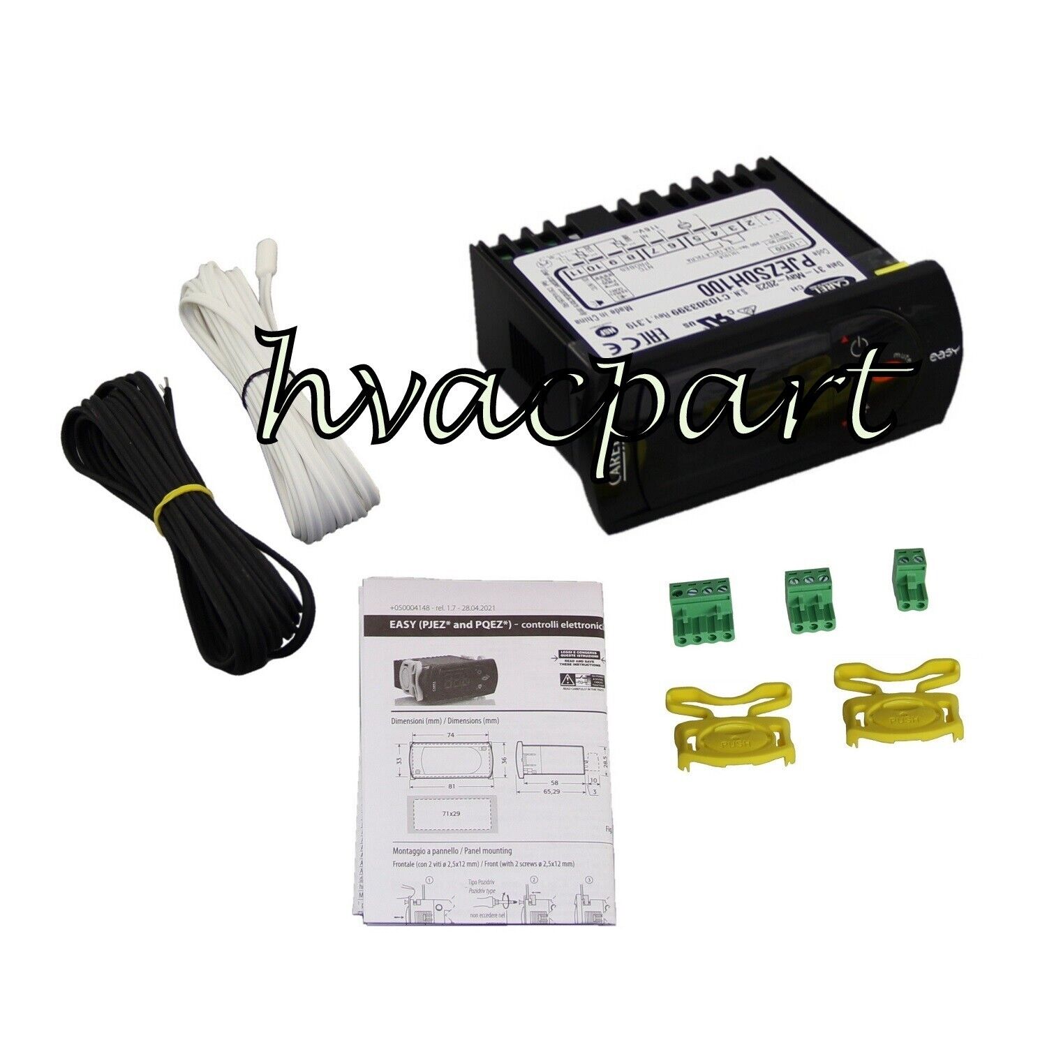 Carel Digital Temperature Controller PJEZS0H100 with probe Avantco refrigeration