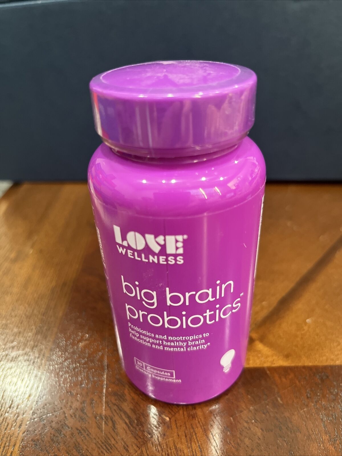 Love Wellness Big Brain Probiotics Nootropics Brain Exp8/24, On Amazon $29.99