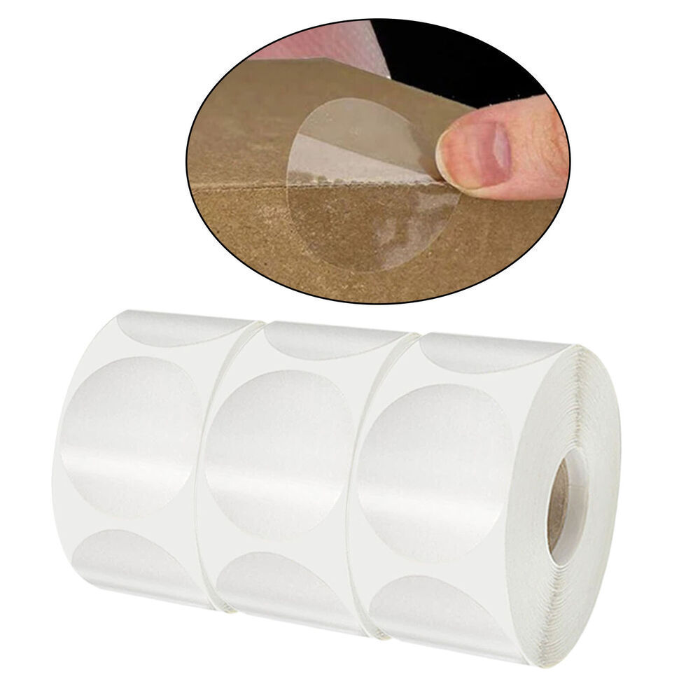 3000pcs Round Stickers Circle Transparent Sealing Seal Tape Supplies