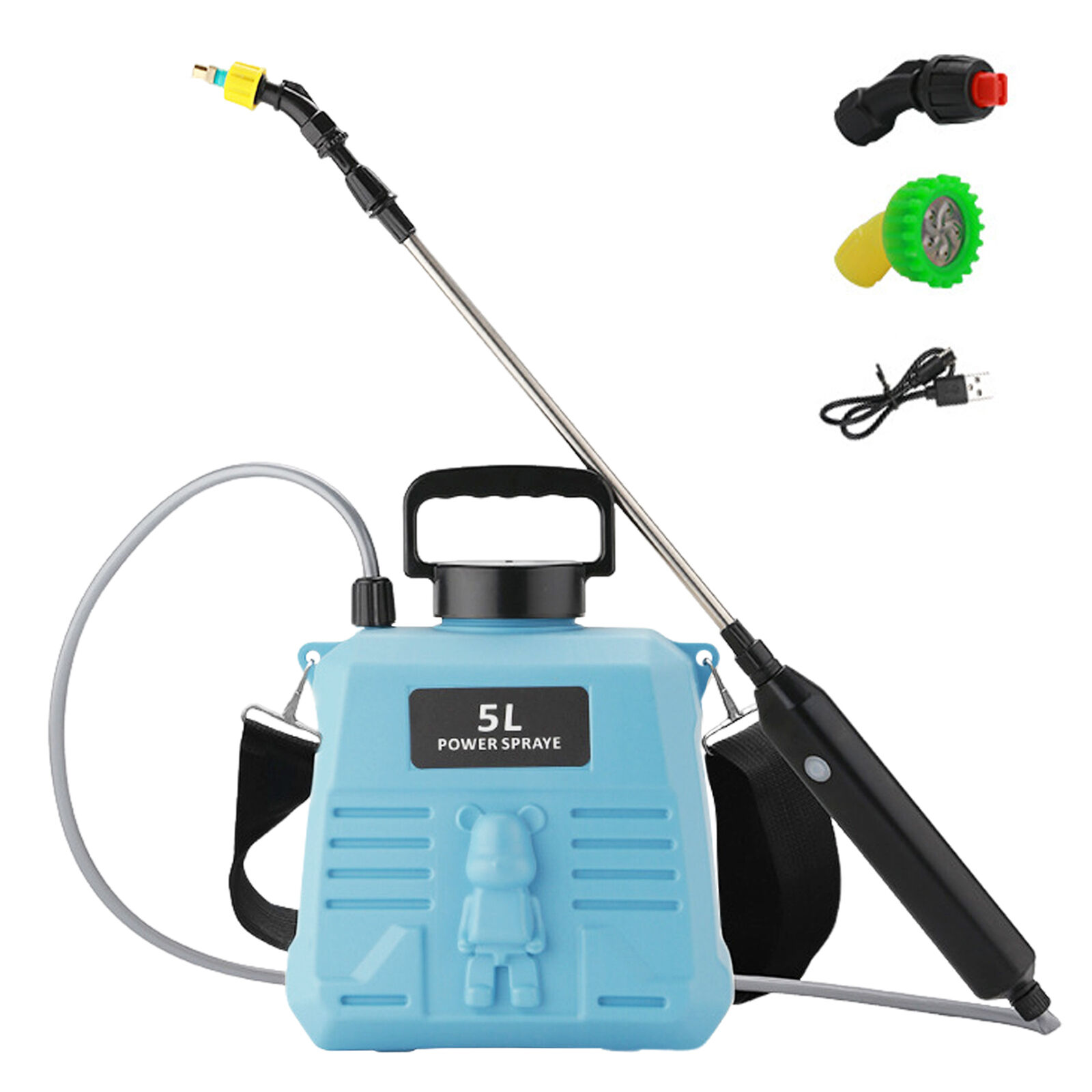 5L Electric Garden Plant Sprayer Battery Powered Sprayer Rechargeable Handle