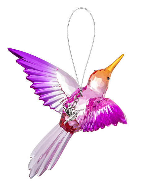 Ganz Crystal Expressions Radiant Hummingbird with detachable charm Suncatcher