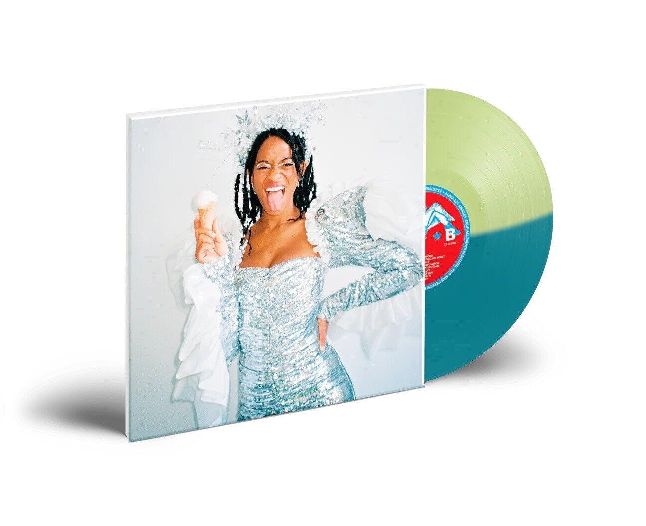 American Gurl by Kilo Kish Exclusive Blue/Lime split vinyl record. Unopened