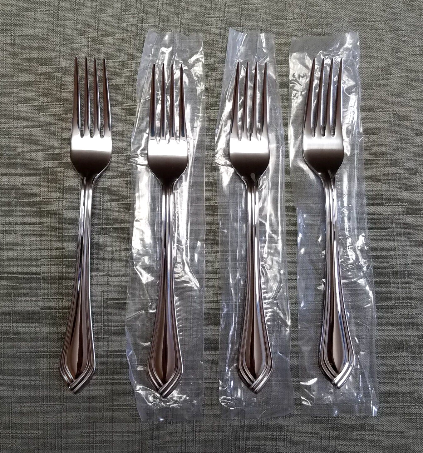 NEW 4- Lenox BARTLETT Stainless Steel Dinner Forks Set of 4 New
