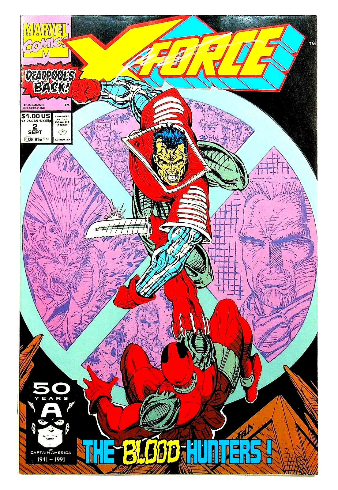 X-Force #2 Signed by Rob Liefeld Marvel Comics 1991