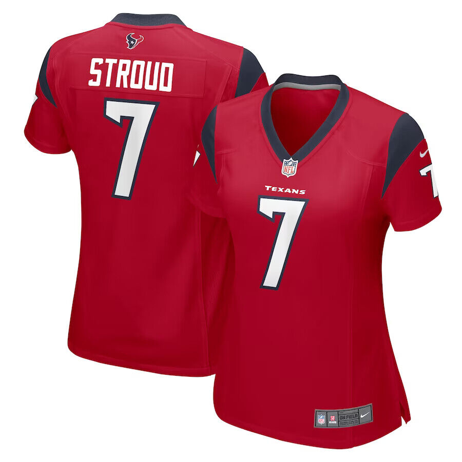 Houston Texans #7 C.J. Stroud Stitched Red Football Jersey Men\'s NWT
