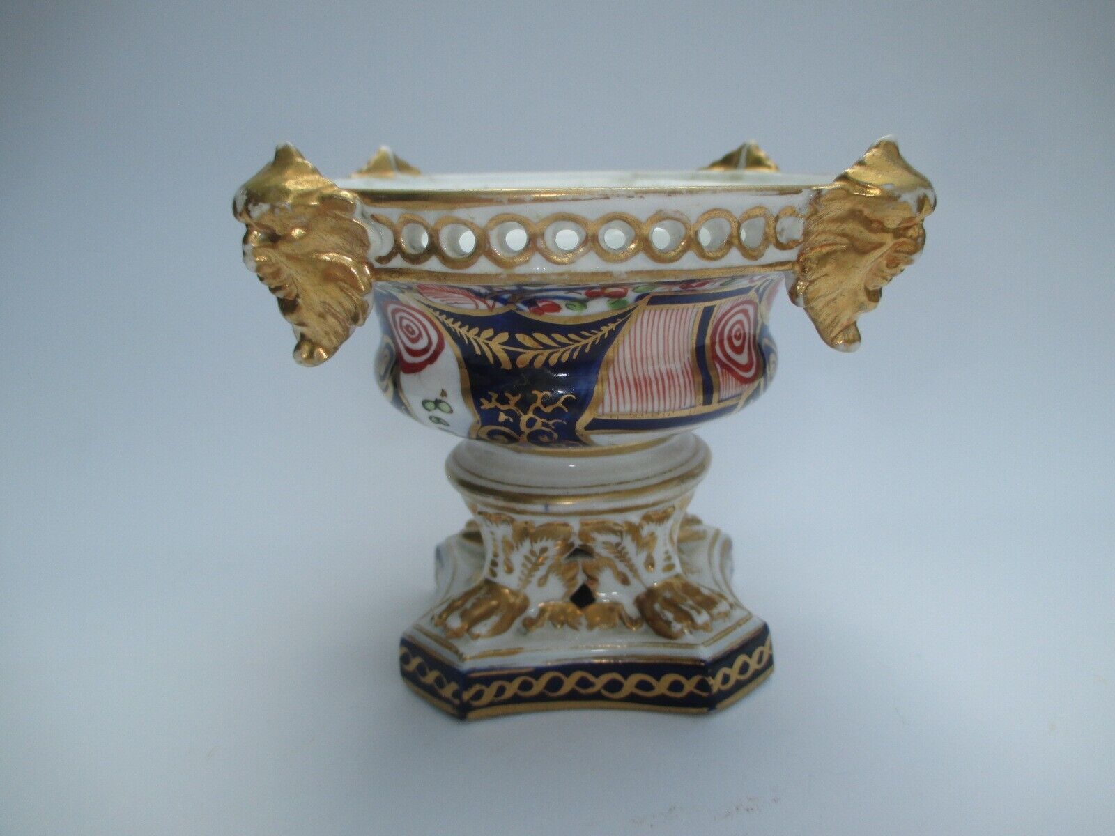 Unusual Early 19th Century Royal Crown Derby Censor Base