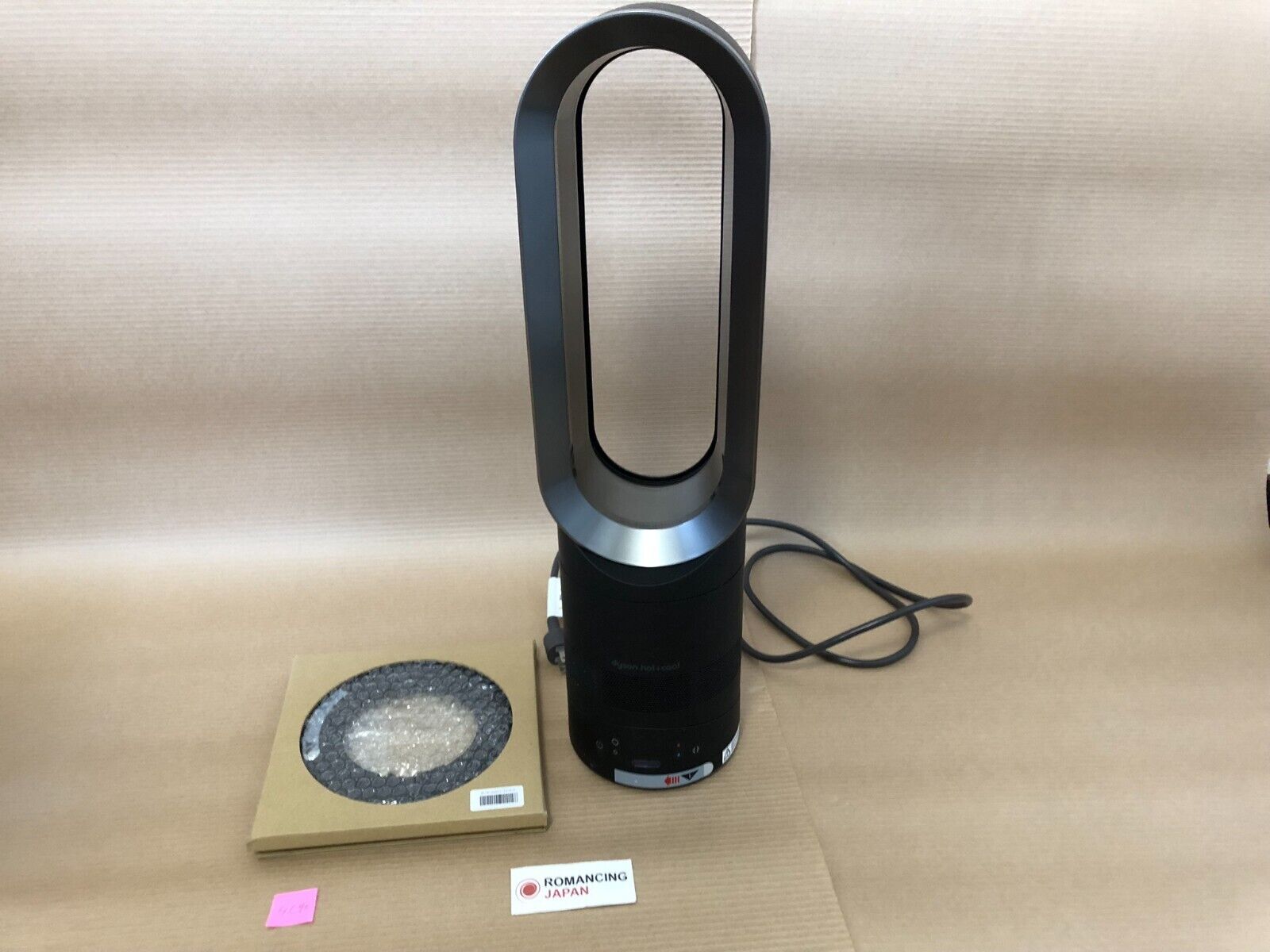 100V Dyson AM05 Black Hot & Cool Heater Table Fan w/controller USED Japan JP