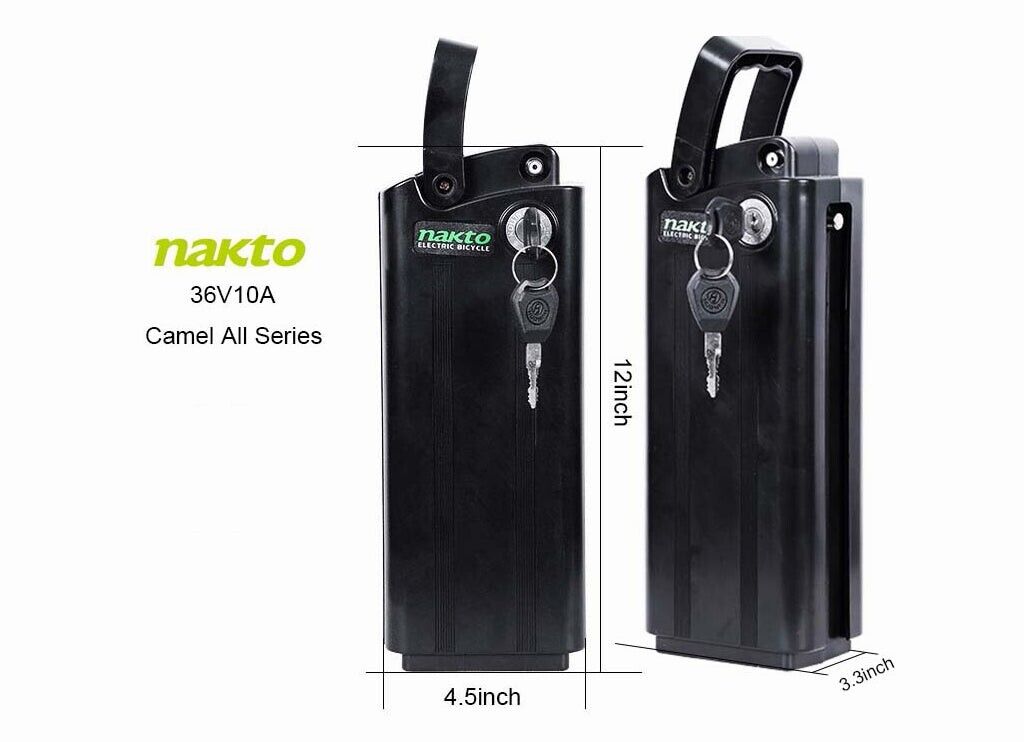 New Electric Bike Battery For NAKTO Ebike Camel/Cruiser/Elegance/Fashion USA