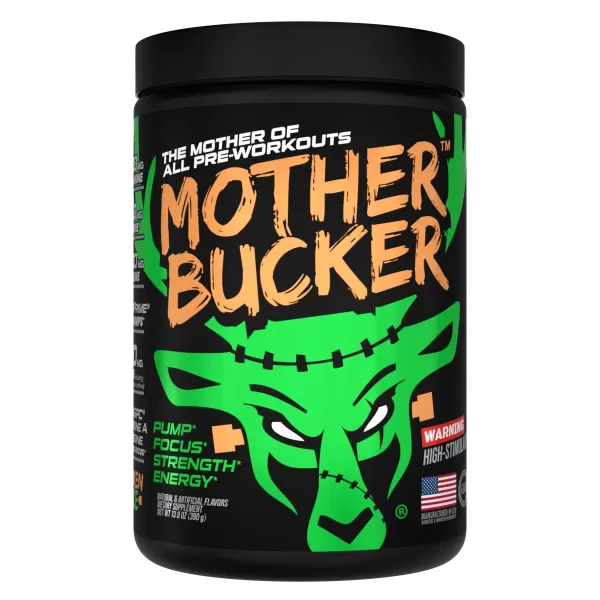 BUCKED UP MOTHER BUCKER PRE-WORKOUT Pump Focus Strength Energy High-Stimulant