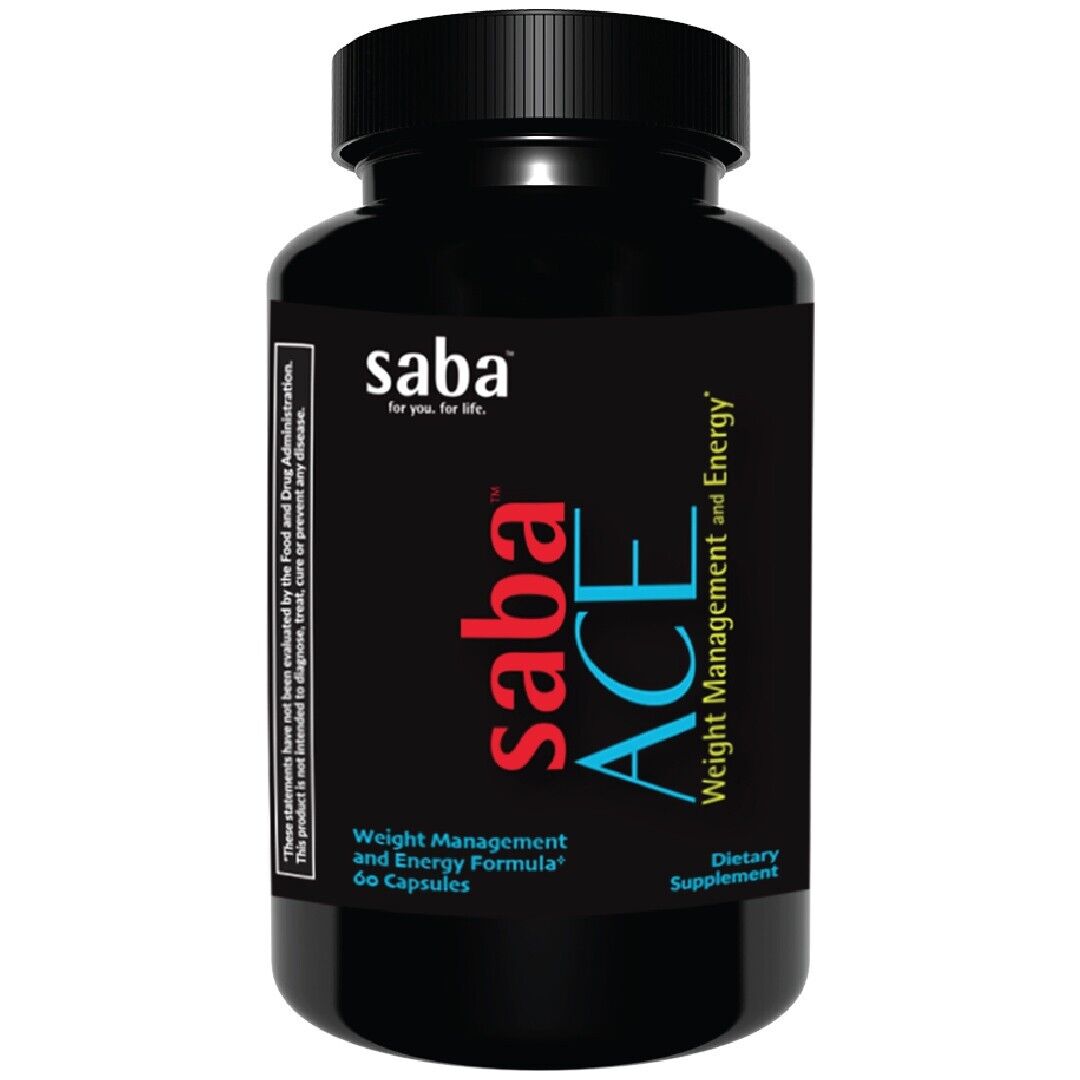 Saba ACE - The Top Selling Energy,  Weight Loss & Appetite Control - 60 Capsules