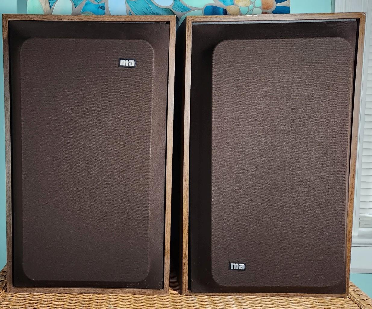 Pair of RARE Vintage Micro Acoustics (MA) FRM-1 Speakers
