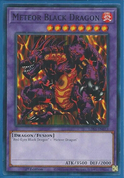Yugioh - Meteor Black Dragon - 1st Edition Card
