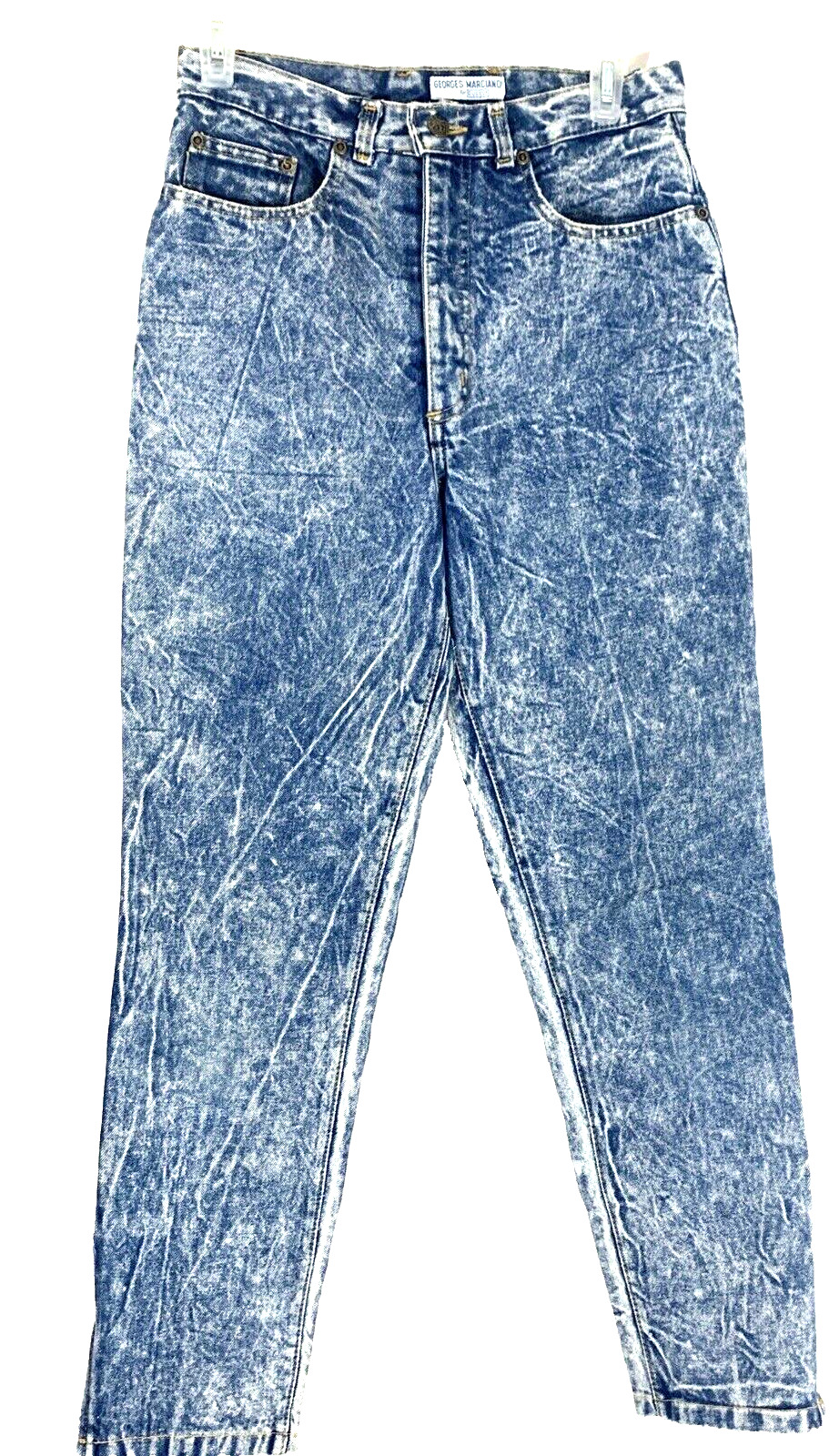 Vtg Guess Jeans Womens 28x27 Blue Acid Wash Marciano Mom Waist Faded Sz 9