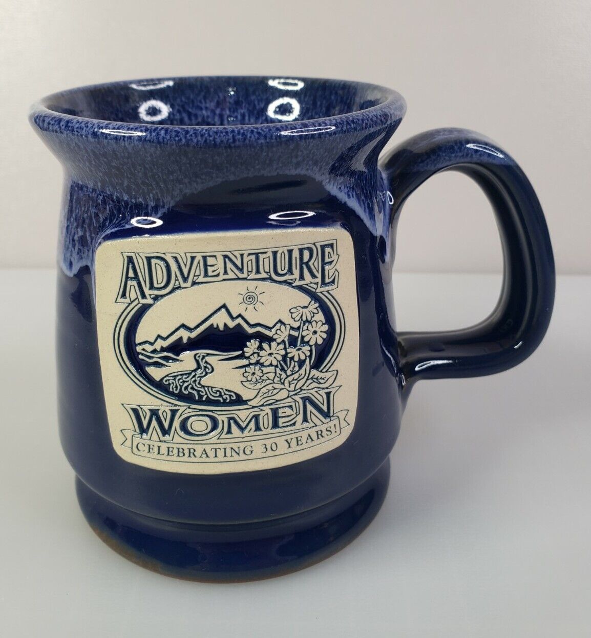 RARE 2011 Deneen Pottery Mug USA Adventure Women Celebrating 30 Years LOOK GIFT