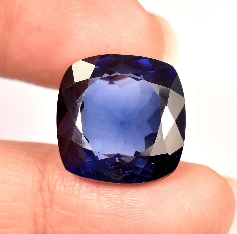 50 Ct Natural Blue Kashmiri Sapphire GIE Certified Unheated Loose Gemstone