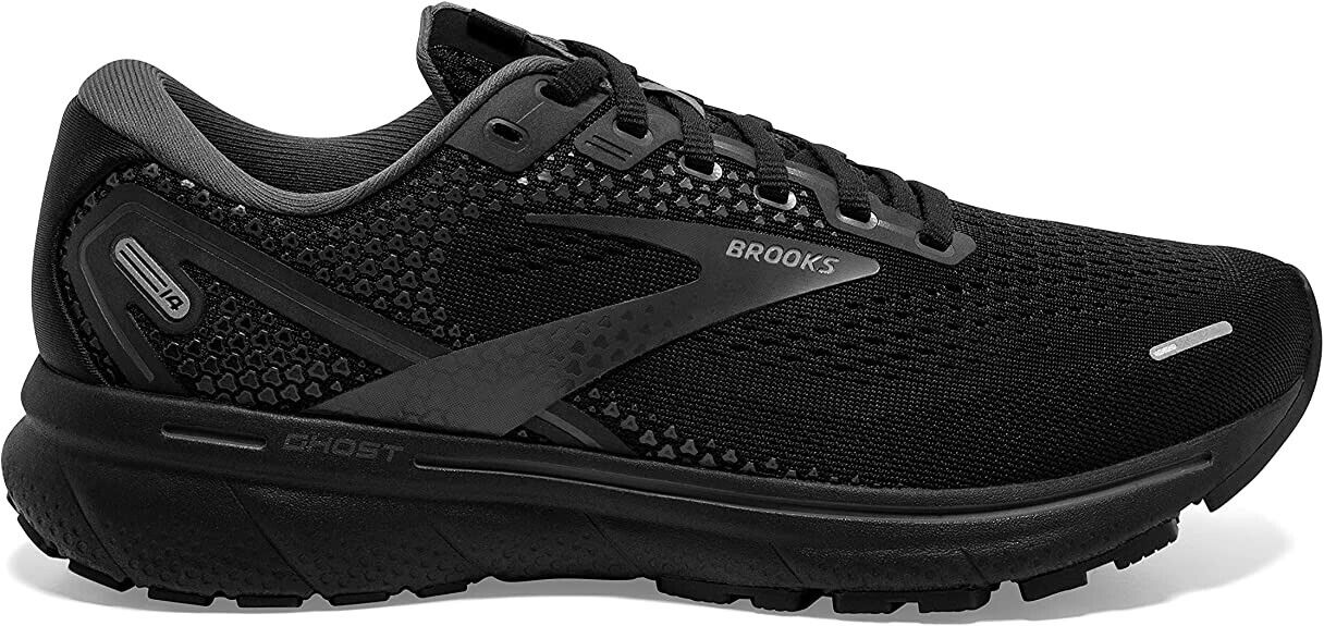 Brooks Women\'s Ghost 14 Neutral Running Shoes Black Narrow 2A