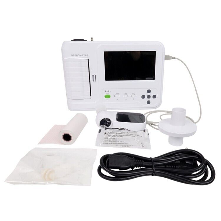 SP100 Spirometer Portable lung function testing device Printer Touch Screen