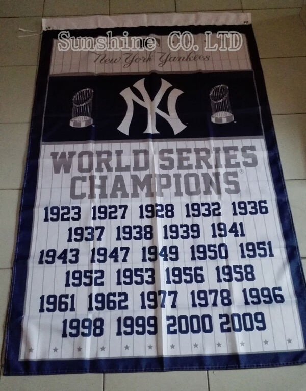 New York Yankees MLB 27 Time World Series Champions Flag