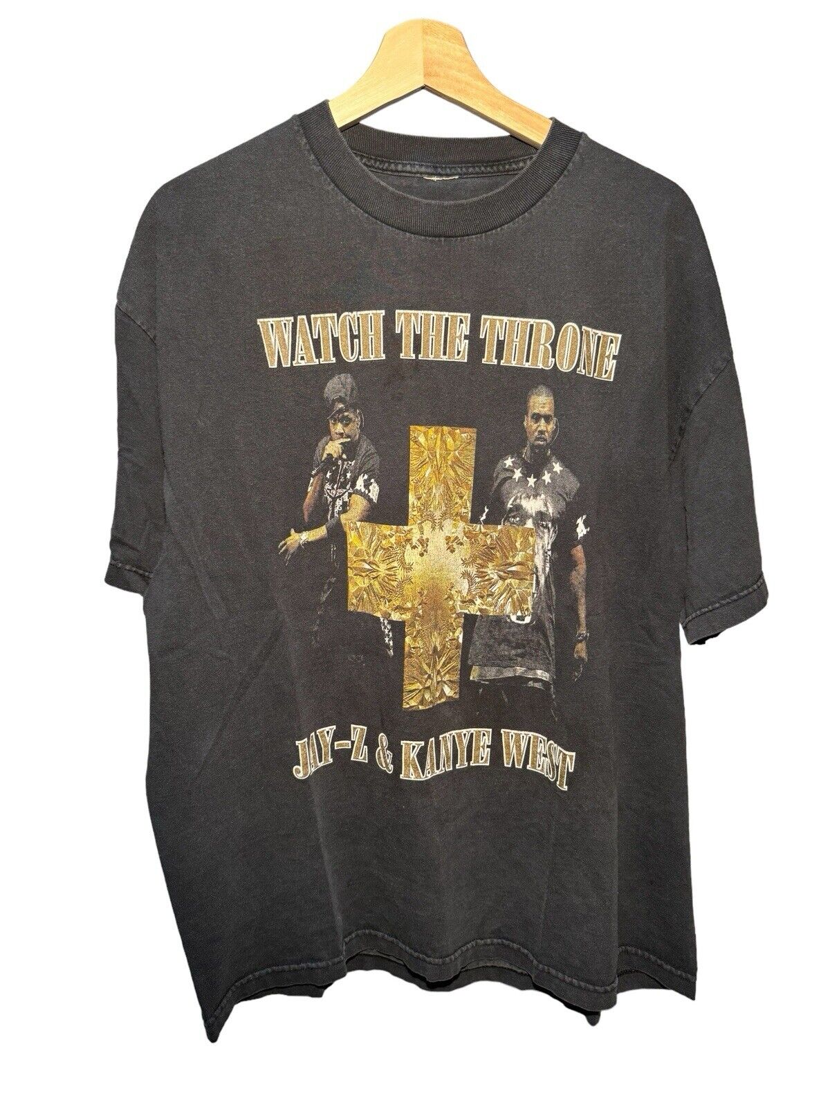 Vintage 2011 Watch The Throne Tour Concert T-Shirt Jay-Z Kanye West  XL  Rare