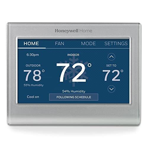 Honeywell Home RTH9585WF1004 Wi-Fi Smart Color Thermostat, Touch Screen,Gray
