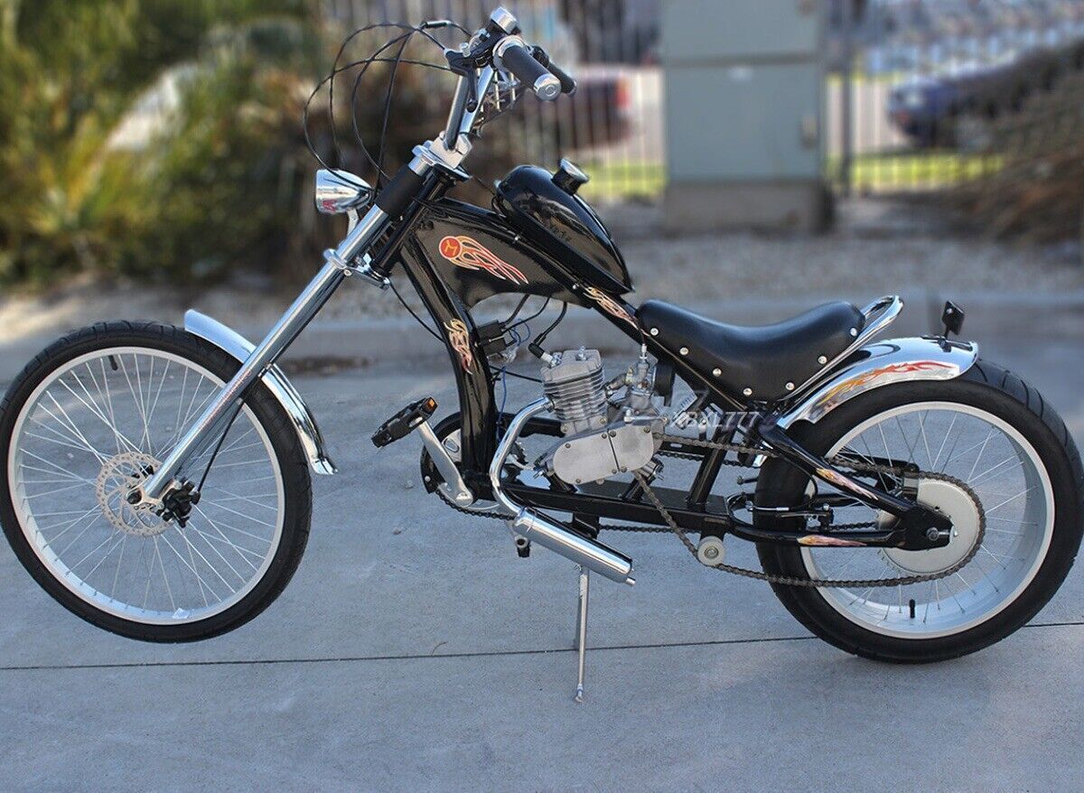 Full Kit 50cc 2 Stroke Petrol Engine Motor for Motorized Bicycle Chooper Moped