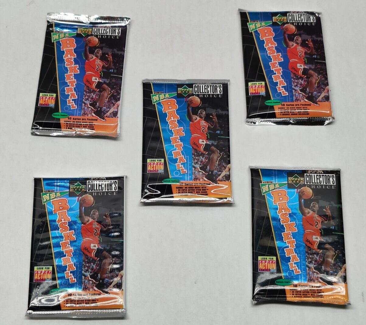 1996-97 Basketball Upper Deck Collectors Choice Series 1 10 Cards 5 Packs