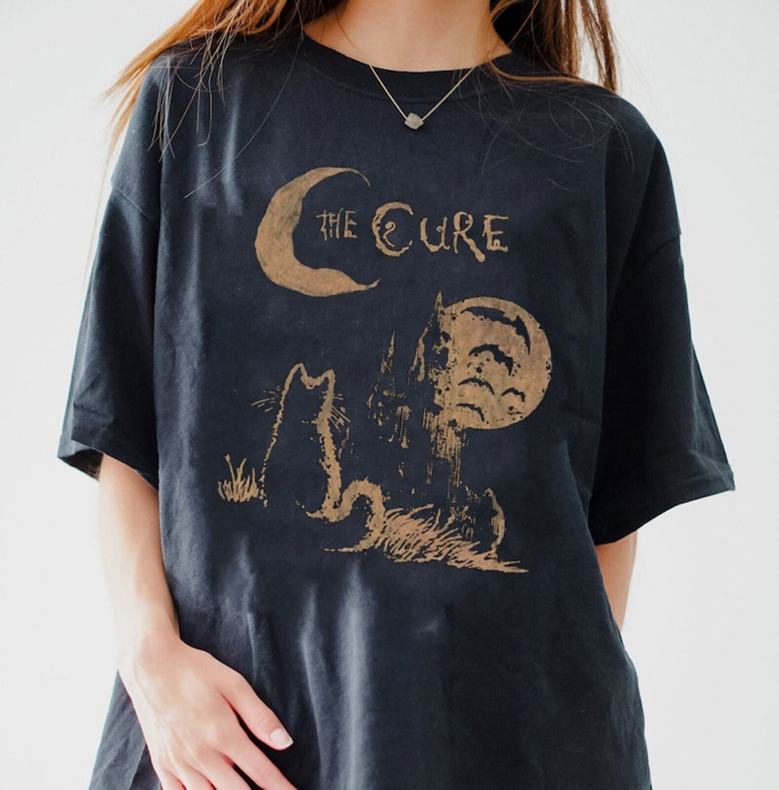 The Cure Poster Cotton Black Unisex T-shirt S-5XL Men Women VN2436