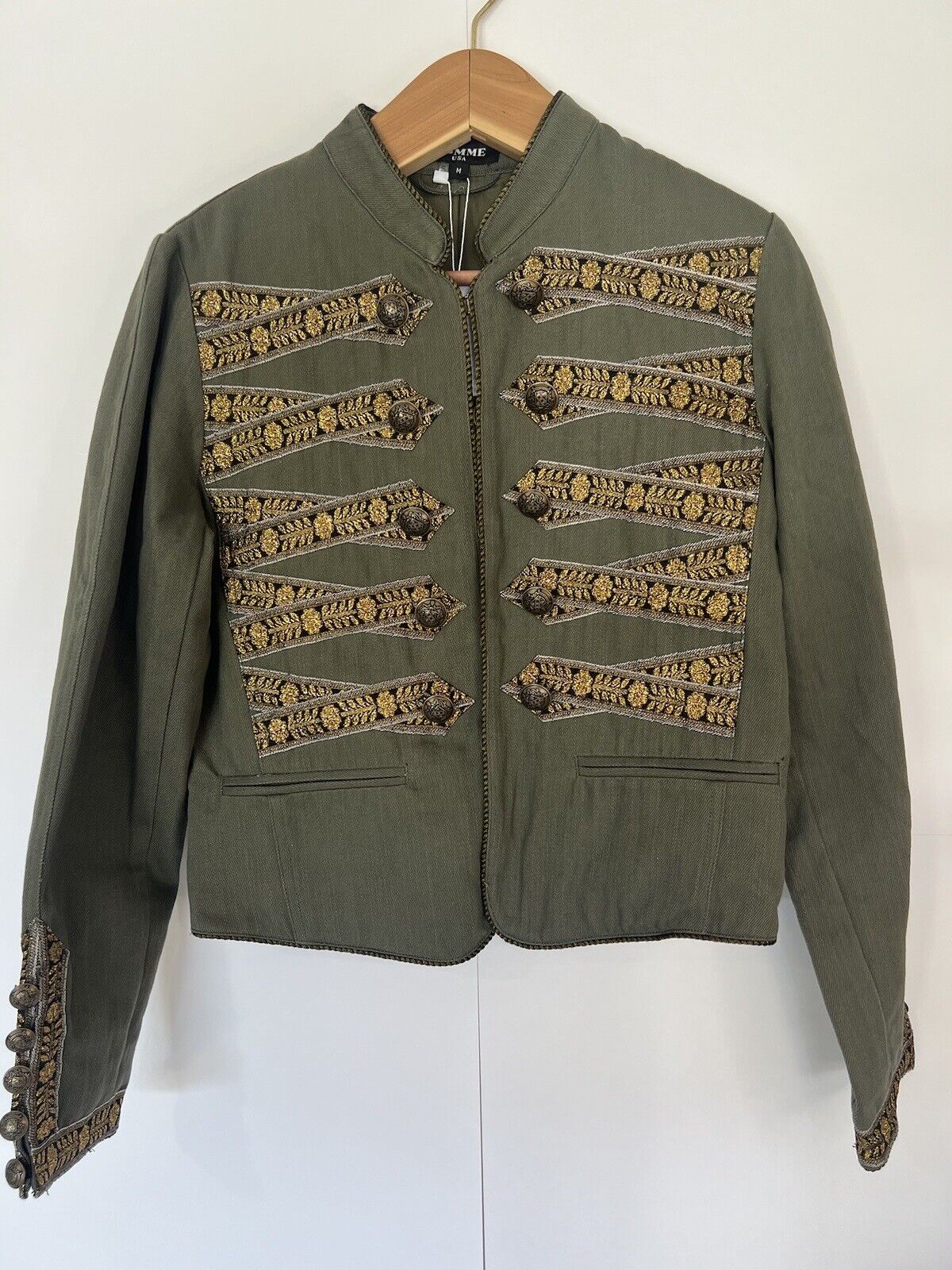 Comme USA Soldier Design Jacket Size Medium NWT