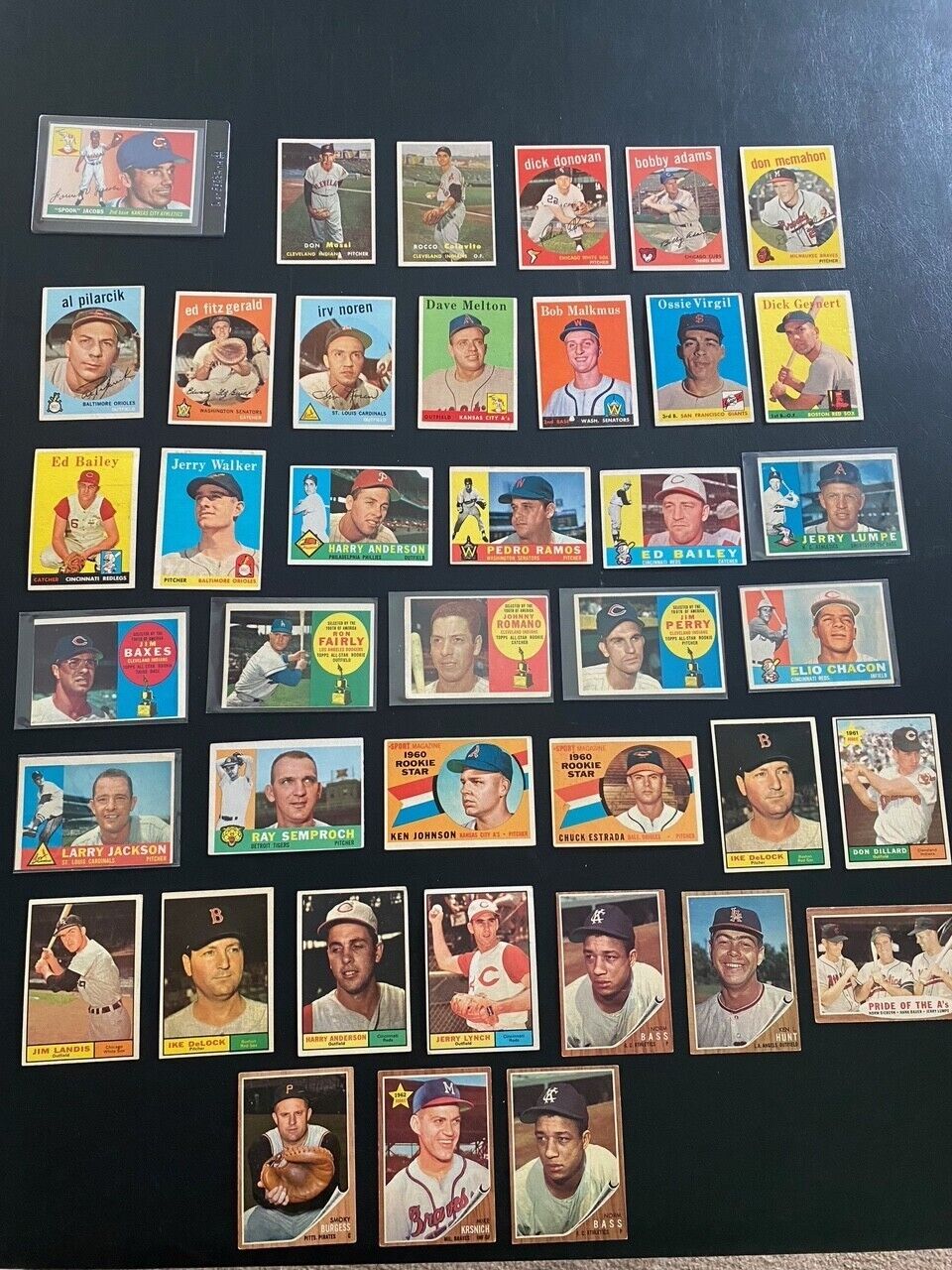 1956-80 Topps, Fleer, OPC (239) LARGE Vintage Baseball Card Lot with HOFers