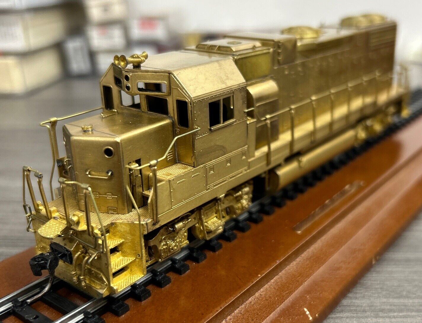 ALCO Models HO Brass #D-186 GP38-2 Diesel Locomotive - Unpainted & Needs TLC