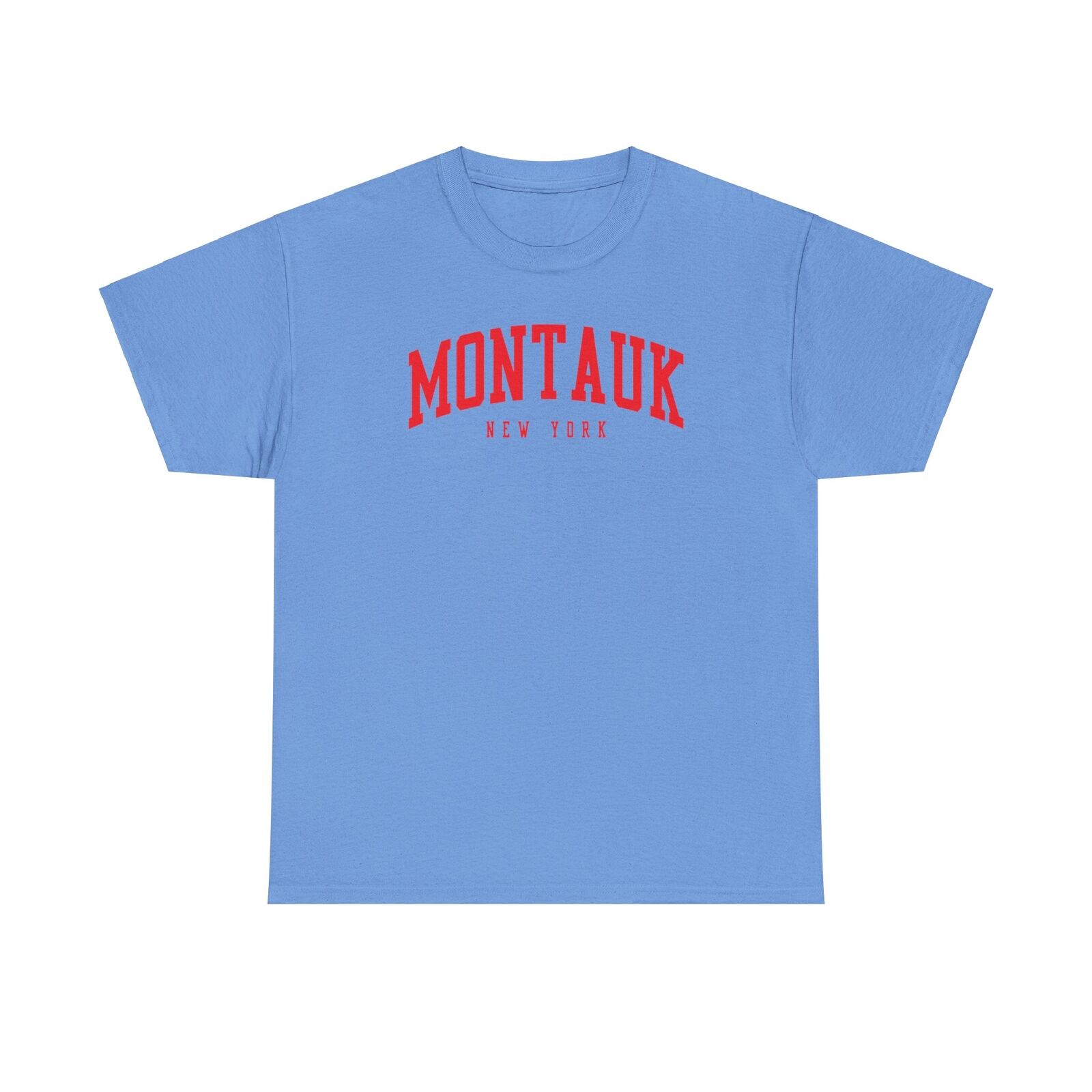 Montauk New York Shirt Gifts Tshirt Tee Crew Neck Short Sleeve