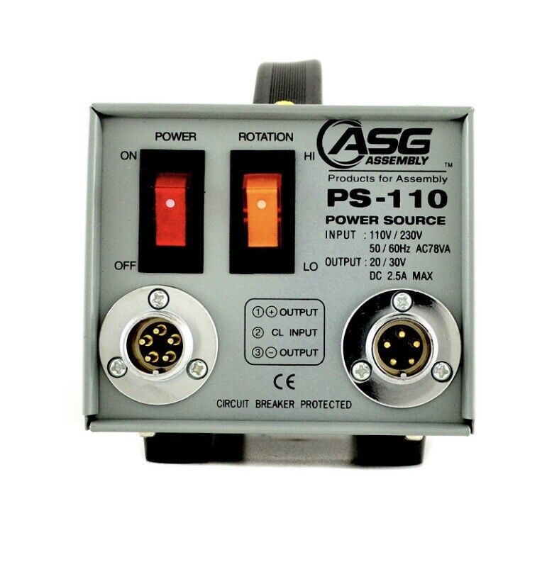 ASG-Jergens PS-110 Single Output Switchable Power Source, 110/240VAC Input NEW