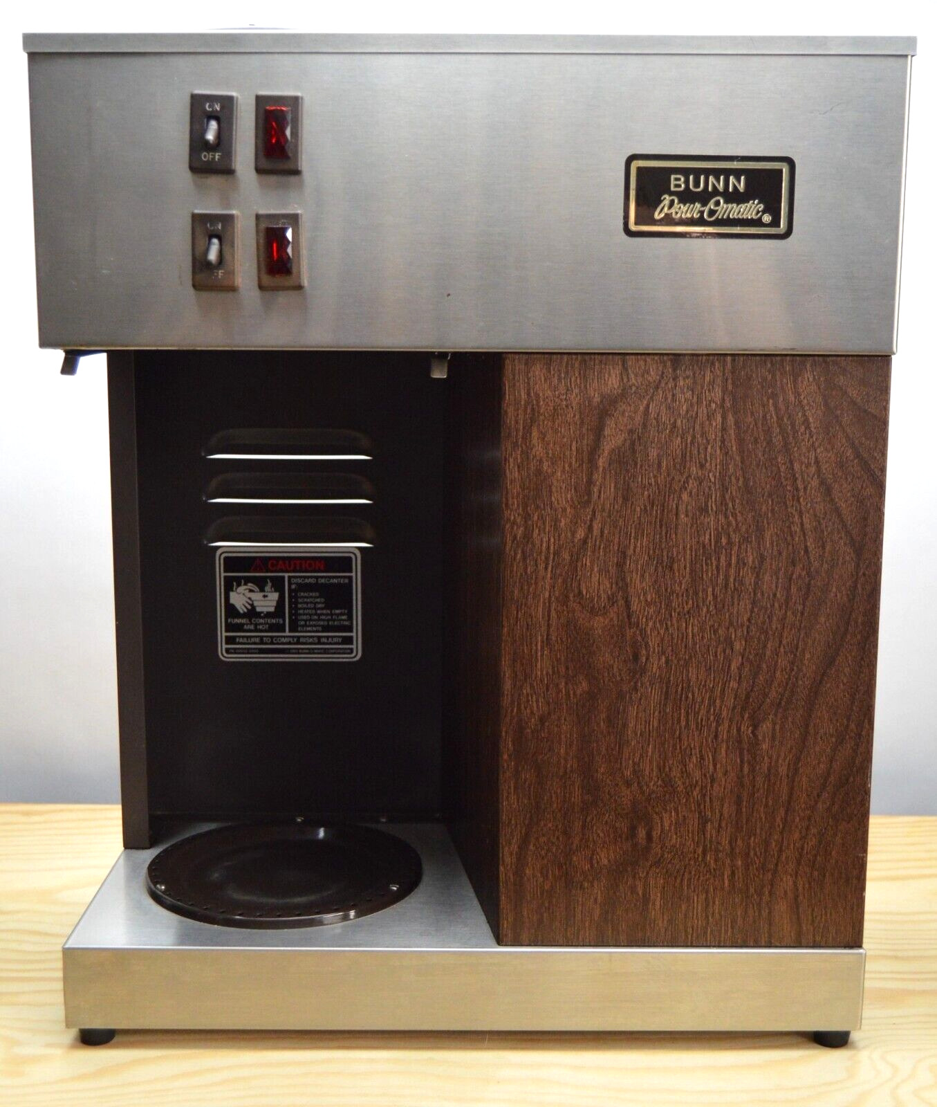 Bunn Pour-Omatic VPR 04276-0017 Commercial Coffee Maker Only Vintage Dual Burner