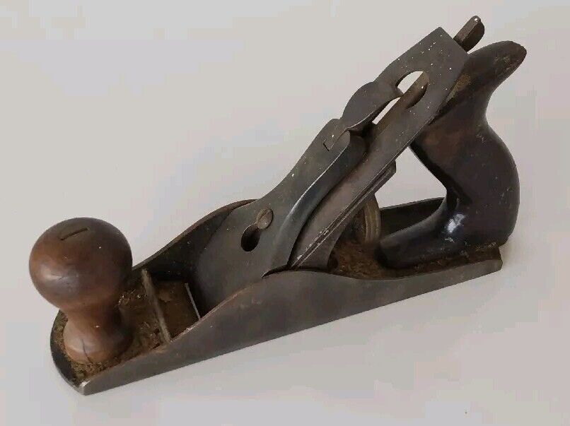 STANLEY BAILEY NO. 3 VINTAGE SMOOTH BOTTOM WOOD WORKING PLANE w/ PATENT DATES