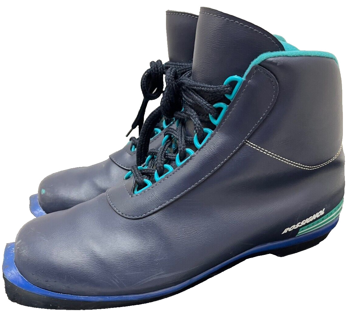 Vintage 43 Rossignol Advantage Cross Country Ski Boots Blue Fit 9.5M 10.5W