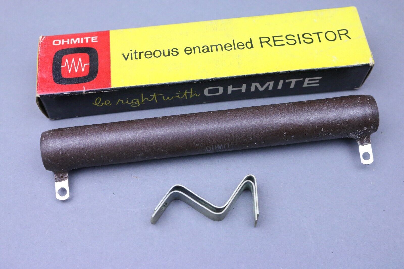 Vintage Ohmite Power Resistor Model 0601 25 Ohm 100W Vitreous Enameled NOS/NIB