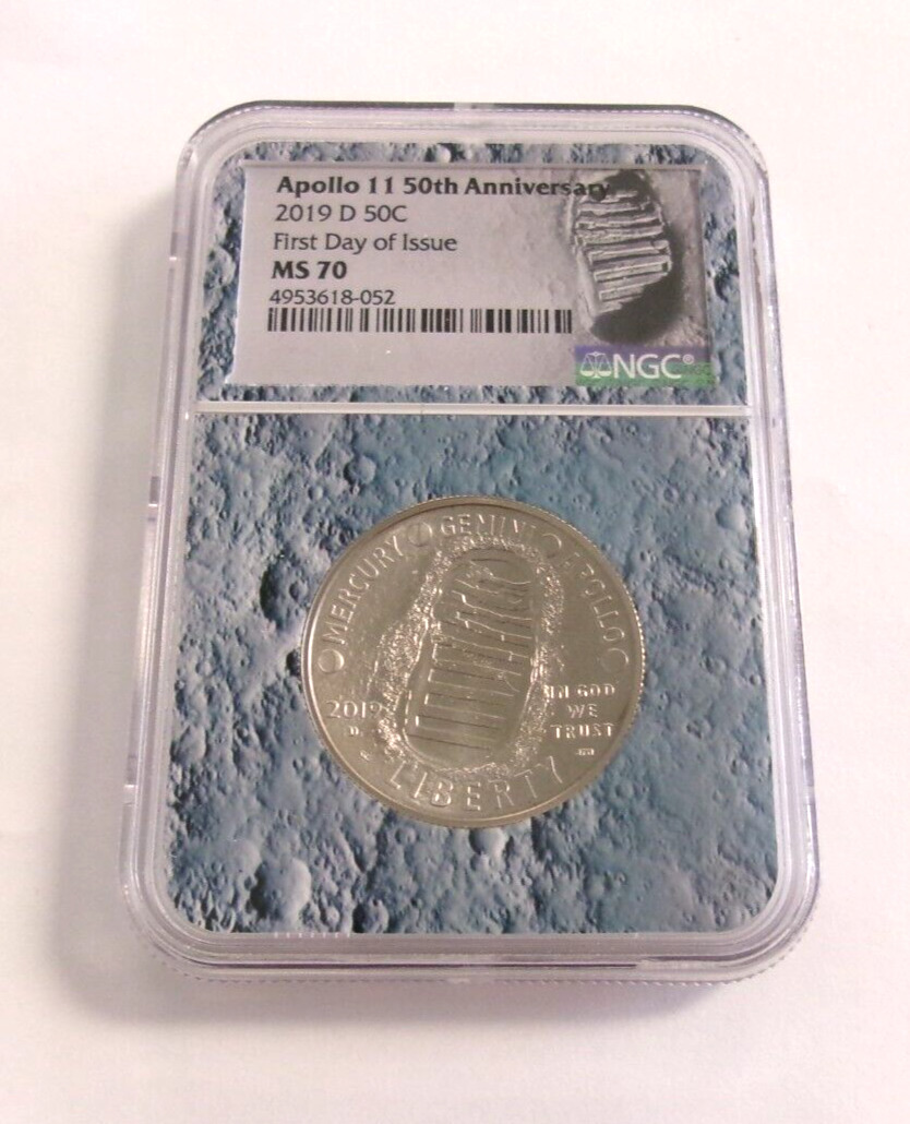 2019 D Apollo 11 Commemorative Half Dollar FDOI NGC MS70