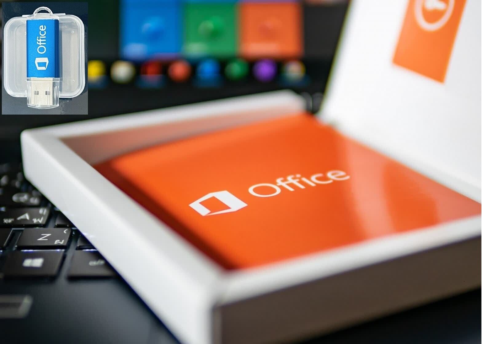 2 PC MS Office 2021 USB DRIVE FULL VERSION EDITION 