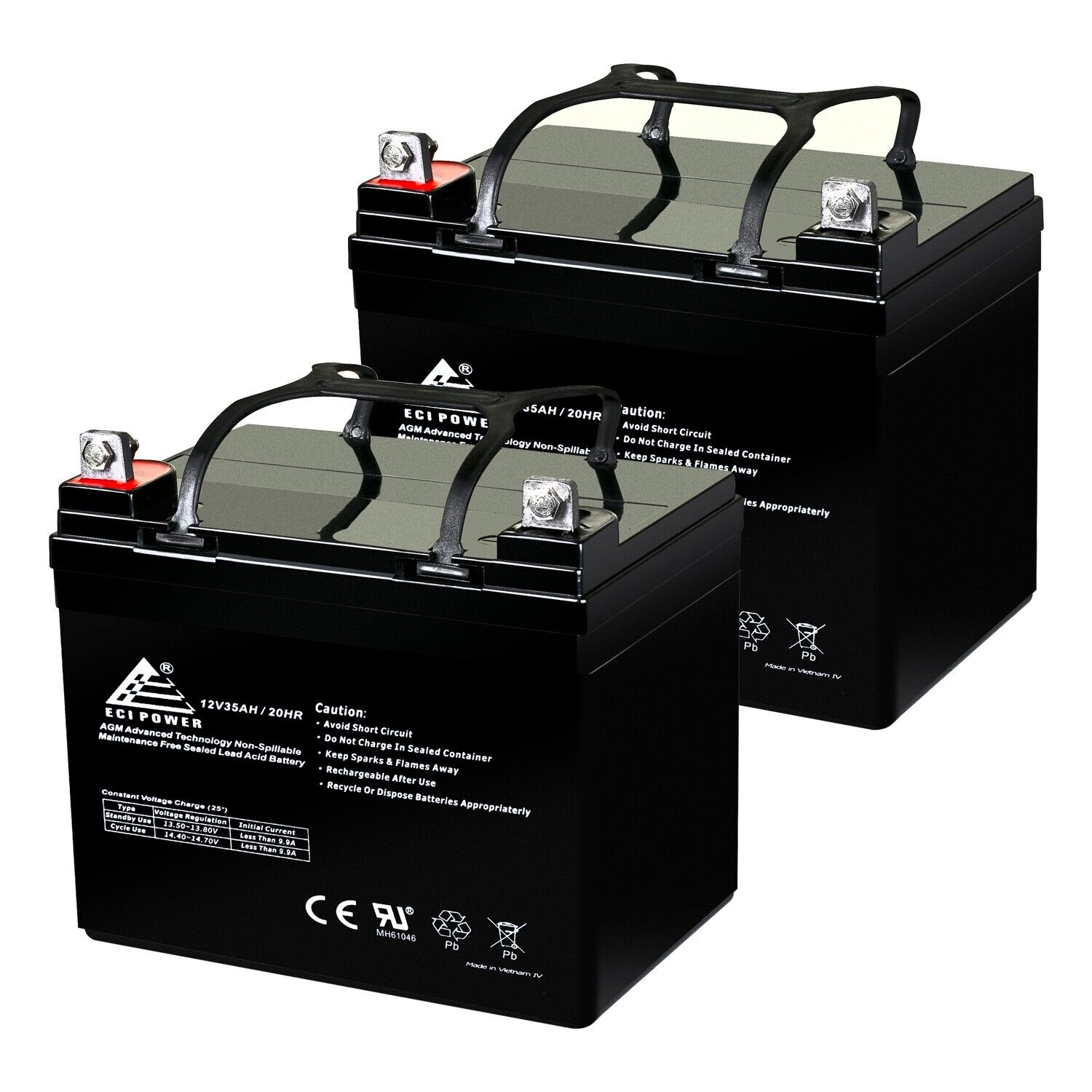 2 X 12V 35Ah Pride Mobility Jazzy Select GT Replacement Battery - 2 Pack