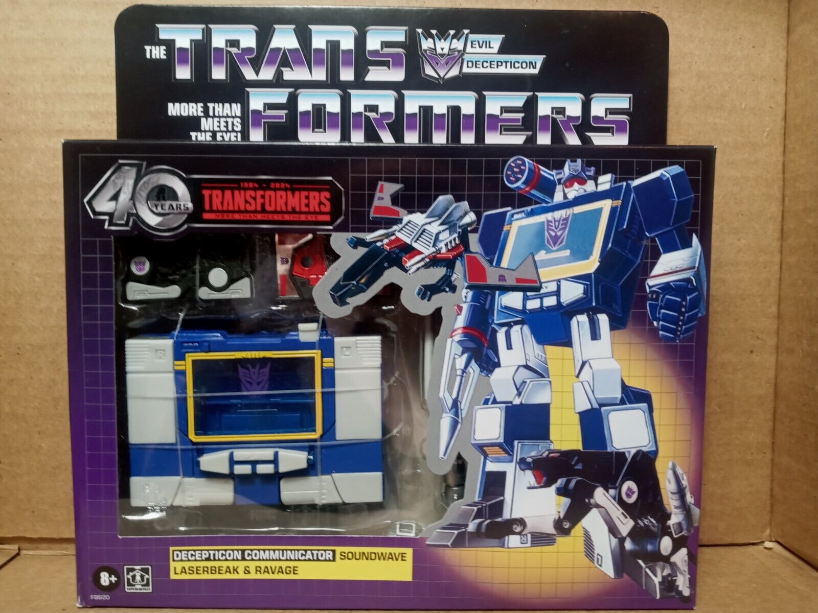 Transformers 40th Anniversary Retro G1 ~ Soundwave, Laserbeak & Ravage 