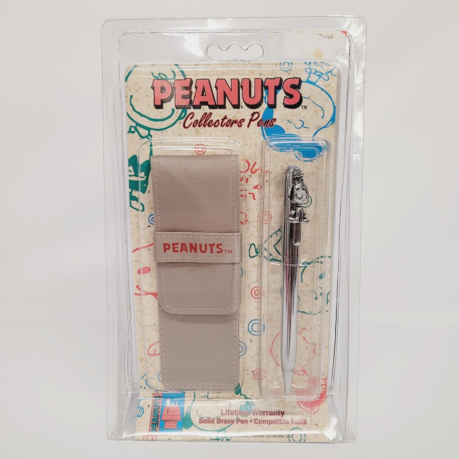 Vtg Peanuts SNOOPY COLLECTOR'S PEN  Woodstock Solid Brass Original Package