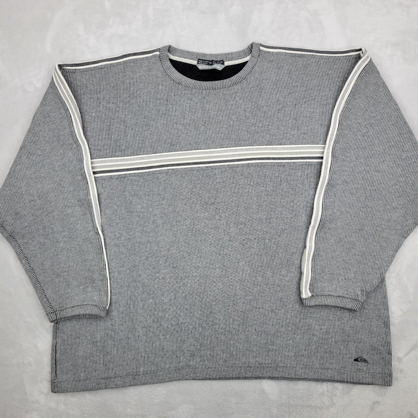 Vintage Quiksilver Sweater Mens Extra Large Sweatshirt Basic Skater Ribbed Adult